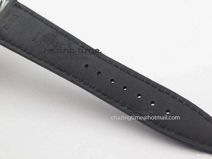 MIROTIME 0121 Portuguese IW545407 Black Dial ZF 1:1 Best Edition On Dark Blue Leather Strap DailyWear 7337